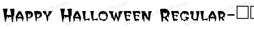 Happy Halloween Regular字体转换